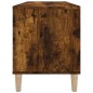vidaXL Mueble discos madera contrachapada roble ahumado 100x38x48 cm vidaXL Mueble discos madera contrachapada roble ahumado 100x38x48 cm