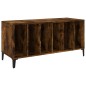 vidaXL Mueble discos madera contrachapada roble ahumado 100x38x48 cm vidaXL Mueble discos madera contrachapada roble ahumado 100x38x48 cm