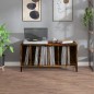 vidaXL Mueble discos madera contrachapada roble ahumado 100x38x48 cm vidaXL Mueble discos madera contrachapada roble ahumado 100x38x48 cm