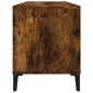 vidaXL Mueble discos madera contrachapada roble ahumado 100x38x48 cm vidaXL Mueble discos madera contrachapada roble ahumado 100x38x48 cm