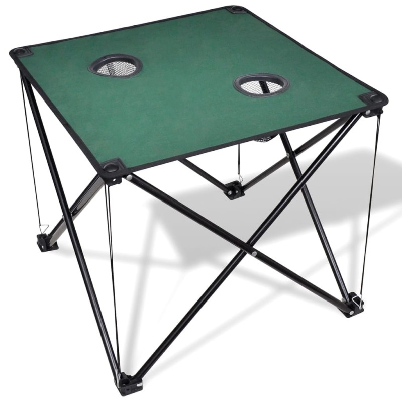 Mesa plegable para camping, color verde oscuro Mesa plegable para camping, color verde oscuro