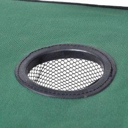 Mesa plegable para camping, color verde oscuro