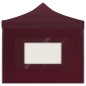 vidaXL Carpa plegable profesional y paredes aluminio rojo tinto 6x3m