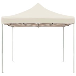 vidaXL Carpa plegable profesional de aluminio color crema 2x2 m