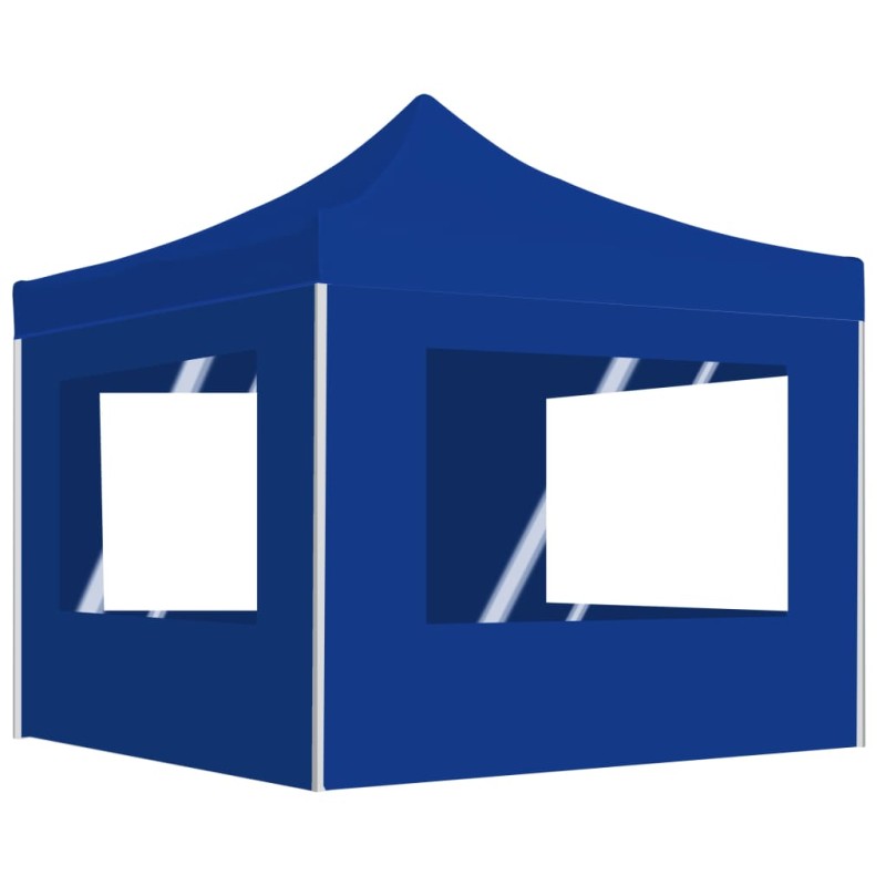 vidaXL Carpa plegable profesional con paredes aluminio azul 2x2 m vidaXL Carpa plegable profesional con paredes aluminio azul 2x2 m