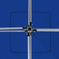 vidaXL Carpa plegable profesional con paredes aluminio azul 2x2 m vidaXL Carpa plegable profesional con paredes aluminio azul 2x2 m