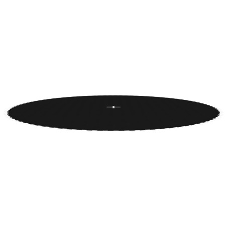 vidaXL Lona de salto para cama elástica redonda tela negro 4,57 m