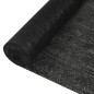 vidaXL Red de privacidad HDPE negro 1x10 m 150 g/m² 