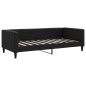 vidaXL Sofá cama con colchón tela negro 90x190 cm vidaXL Sofá cama con colchón tela negro 90x190 cm