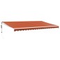 vidaXL Toldo retráctil automático naranja y marrón 5x3 m vidaXL Toldo retráctil automático naranja y marrón 5x3 m