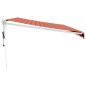 vidaXL Toldo retráctil automático naranja y marrón 5x3 m vidaXL Toldo retráctil automático naranja y marrón 5x3 m