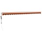 vidaXL Toldo retráctil automático naranja y marrón 5x3 m vidaXL Toldo retráctil automático naranja y marrón 5x3 m