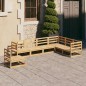 vidaXL Juego de muebles de jardín 7 piezas madera maciza de pino vidaXL Juego de muebles de jardín 7 piezas madera maciza de pino