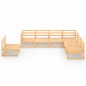 vidaXL Juego de muebles de jardín 7 piezas madera maciza de pino vidaXL Juego de muebles de jardín 7 piezas madera maciza de pino