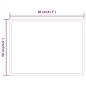 vidaXL Espejo de baño con LED 60x80 cm vidaXL Espejo de baño con LED 60x80 cm
