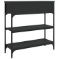 vidaXL Mesa consola madera de ingeniería negra 72,5x25x75 cm vidaXL Mesa consola madera de ingeniería negra 72,5x25x75 cm
