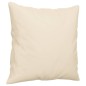 vidaXL Juego de sofás con cojines 2 piezas tela microfibra beige vidaXL Juego de sofás con cojines 2 piezas tela microfibra beige