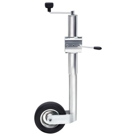 vidaXL Rueda de remolque 60 mm con 2 tubos de soporte y 3 abrazaderas