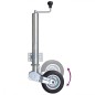 vidaXL Rueda de remolque plegable 60 mm 2 soportes 2 abrazaderas vidaXL Rueda de remolque plegable 60 mm 2 soportes 2 abrazaderas