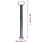 vidaXL Rueda de remolque plegable 60 mm 2 soportes 2 abrazaderas vidaXL Rueda de remolque plegable 60 mm 2 soportes 2 abrazaderas