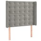 vidaXL Cama box spring colchón y LED terciopelo gris claro 90x200 cm vidaXL Cama box spring colchón y LED terciopelo gris claro 90x200 cm