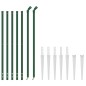vidaXL Cerca de alambre con pinchos de anclaje verde 1,1x10 m vidaXL Cerca de alambre con pinchos de anclaje verde 1,1x10 m
