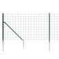 vidaXL Cerca de alambre con pinchos de anclaje verde 1,1x10 m vidaXL Cerca de alambre con pinchos de anclaje verde 1,1x10 m