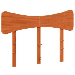 vidaXL Cabecero de cama madera maciza de pino marrón cera 135 cm
