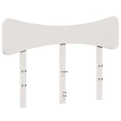 vidaXL Cabecero de cama madera maciza de pino blanco 120 cm