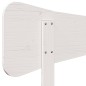 vidaXL Cabecero de cama madera maciza de pino blanco 120 cm vidaXL Cabecero de cama madera maciza de pino blanco 120 cm