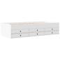 vidaXL Tumbona con cajones madera de ingeniería blanco 75x190 cm vidaXL Tumbona con cajones madera de ingeniería blanco 75x190 cm