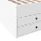 vidaXL Tumbona con cajones madera de ingeniería blanco 75x190 cm vidaXL Tumbona con cajones madera de ingeniería blanco 75x190 cm
