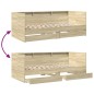 vidaXL Tumbona con cajones madera ingeniería roble Sonoma 75x190 cm vidaXL Tumbona con cajones madera ingeniería roble Sonoma 75x190 cm