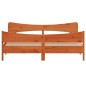 vidaXL Estructura cama con cabecero madera pino marrón cera 180x200 cm vidaXL Estructura cama con cabecero madera pino marrón cera 180x200 cm
