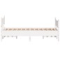 vidaXL Estructura de cama con cabecero madera pino blanco 135x190 cm vidaXL Estructura de cama con cabecero madera pino blanco 135x190 cm