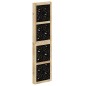 vidaXL Biombo separador 5 paneles madera maciza Paulownia marrón negro vidaXL Biombo separador 5 paneles madera maciza Paulownia marrón negro