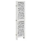 vidaXL Biombo separador de 5 paneles madera maciza Paulownia blanco vidaXL Biombo separador de 5 paneles madera maciza Paulownia blanco