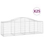 vidaXL Cestas de gaviones 25 uds forma de arco hierro 200x50x60/80 cm vidaXL Cestas de gaviones 25 uds forma de arco hierro 200x50x60/80 cm