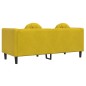 vidaXL Sofá con cojines 2 plazas terciopelo amarillo vidaXL Sofá con cojines 2 plazas terciopelo amarillo