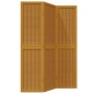 vidaXL Biombo separador de 3 paneles madera maciza paulownia marrón vidaXL Biombo separador de 3 paneles madera maciza paulownia marrón