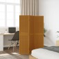 vidaXL Biombo separador de 3 paneles madera maciza paulownia marrón vidaXL Biombo separador de 3 paneles madera maciza paulownia marrón