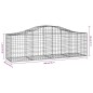vidaXL Cestas de gaviones 25 uds forma de arco hierro 200x50x60/80 cm vidaXL Cestas de gaviones 25 uds forma de arco hierro 200x50x60/80 cm
