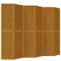 vidaXL Biombo separador de 6 paneles madera maciza paulownia marrón vidaXL Biombo separador de 6 paneles madera maciza paulownia marrón