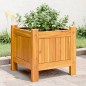vidaXL Jardinera con forro madera maciza de acacia 31x31x30 cm vidaXL Jardinera con forro madera maciza de acacia 31x31x30 cm