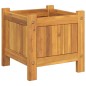 vidaXL Jardinera con forro madera maciza de acacia 31x31x30 cm vidaXL Jardinera con forro madera maciza de acacia 31x31x30 cm