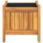 vidaXL Jardinera con forro madera maciza de acacia 31x31x30 cm vidaXL Jardinera con forro madera maciza de acacia 31x31x30 cm
