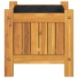 vidaXL Jardinera con forro madera maciza de acacia 31x31x30 cm vidaXL Jardinera con forro madera maciza de acacia 31x31x30 cm