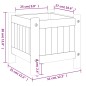 vidaXL Jardinera con forro madera maciza de acacia 31x31x30 cm vidaXL Jardinera con forro madera maciza de acacia 31x31x30 cm