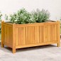 vidaXL Jardinera con forro madera maciza de acacia 80x42x40 cm vidaXL Jardinera con forro madera maciza de acacia 80x42x40 cm