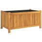 vidaXL Jardinera con forro madera maciza de acacia 80x42x40 cm vidaXL Jardinera con forro madera maciza de acacia 80x42x40 cm